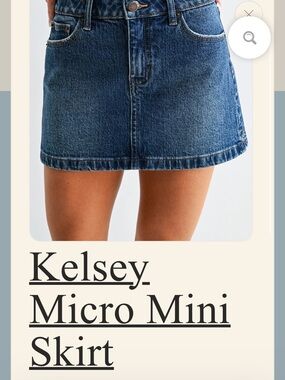JUST USA Kelsey Micro Mini Skirt
